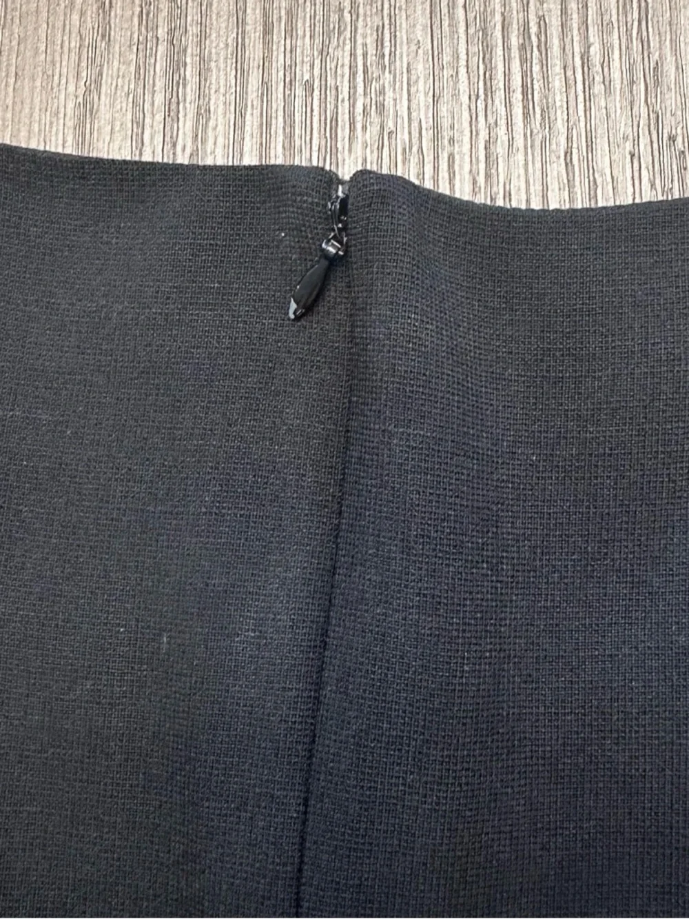 Armani Collezioni Little Black Dress Swing Hem Wool Blend Made in Italy Size 8 - Picture 5 of 9